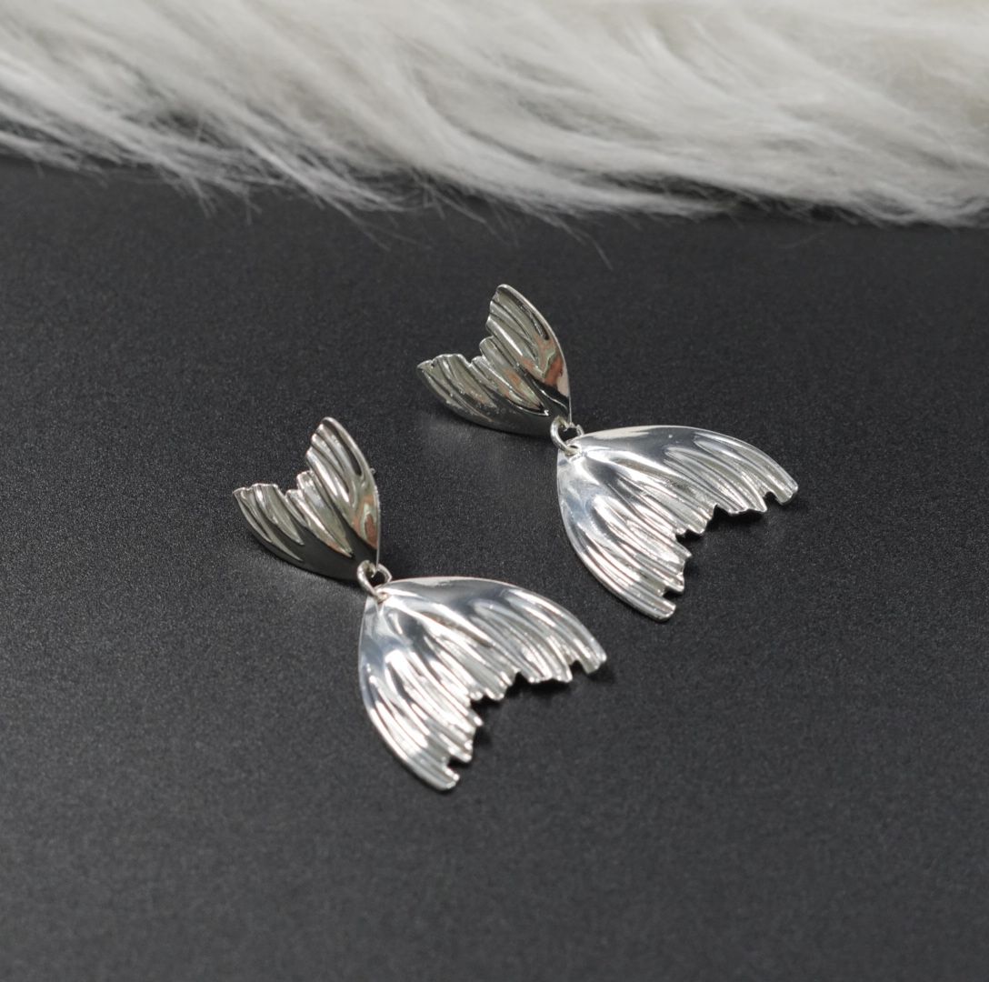 Miniatura 2 de ARETE RODIO TIPO SIRENA PLATEADO